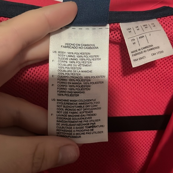Pink Reebok Jacket Size M - Picture 3 of 4